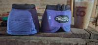 Purple Weaver Leather Ballistic No-Turn Bell Boots 