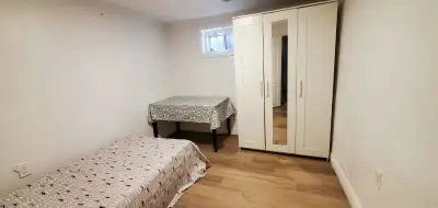 One Privet room (furnished) is available for rent immediately. Its a renovated Two bedroom basement...