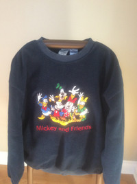 Vintage Disney Crew Neck Fleece Sweatshirt