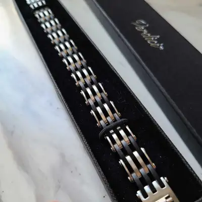Verdici Stainless and Black Rubber Bracelet, View more