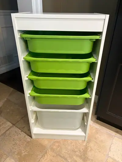 Trofast unit with bins , View more