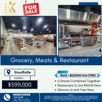 Grocery, Meats & Restaurant For Sale in North East Toronto