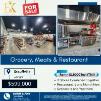 Grocery, Meats & Restaurant For Sale in North East Toronto