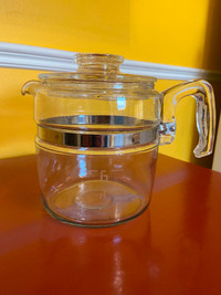 Vintage Pyrex Glass 6 Cup Coffee Tea Pot