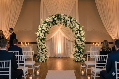 Luxury 8ft Full Floral Wedding Arch – Professional Quality, View more