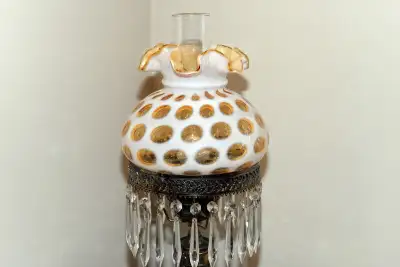 Antique Crystal Lamp, View more