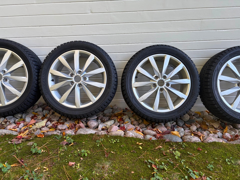205/50R17 Bridgestone Blizzak Winter Tires on VW Alloy Rims | Tires ...