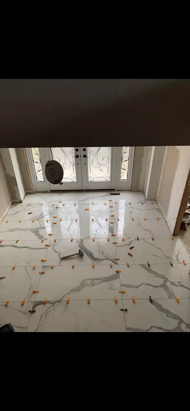 Tile installation 
