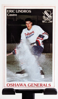 1989 P.L.A.Y 31 ERIC LINDROS - OSHAWA GENERALS - PRE-ROOKIE CARD