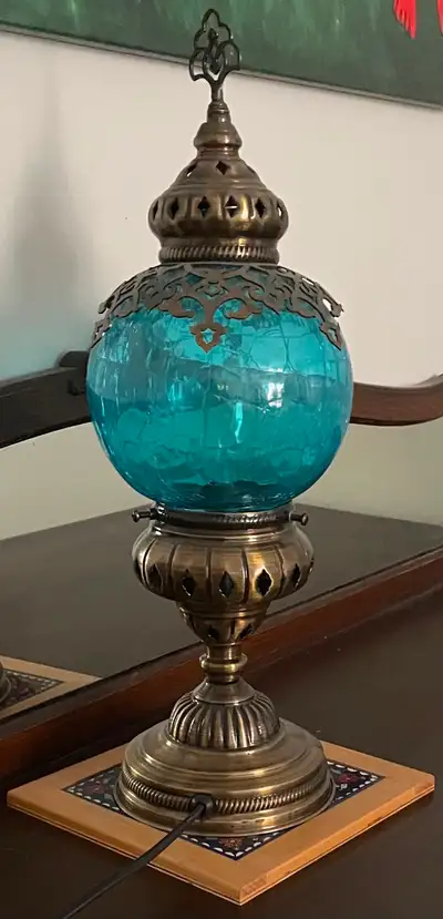 Turkish Blue lamp, View more