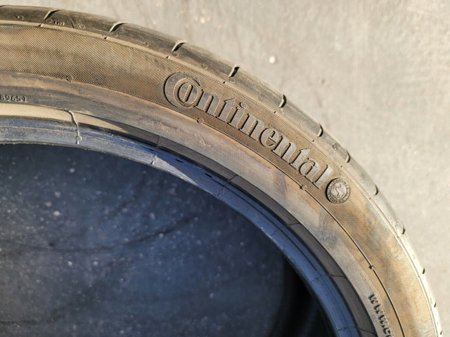 2 x 265/30/20 CONTINENTAL contisport tires 80% tread left Dot202 in Tires & Rims in Markham / York Region - Image 2