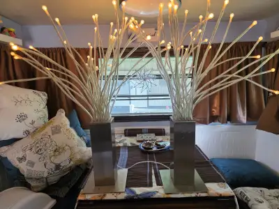 Vintage Pr of Stranne Medusa Jellyfish Tentacle Lamp, View more