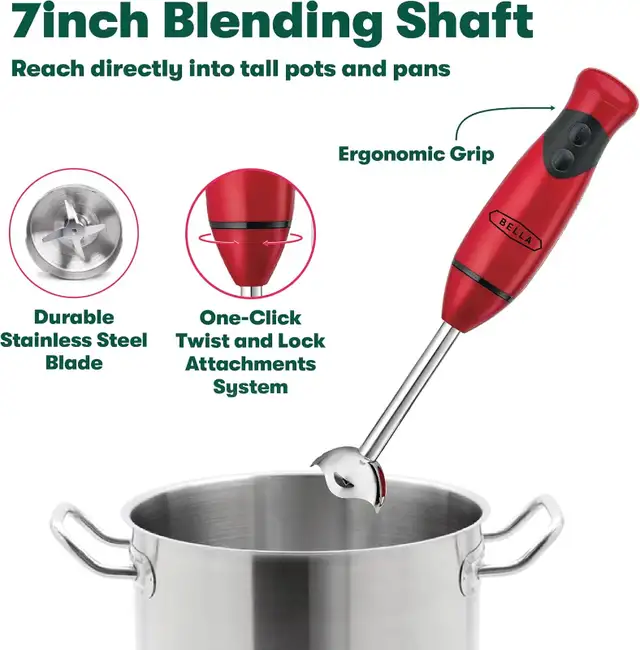 BELLA Immersion Hand Blender in Processors, Blenders & Juicers in City of Toronto - Image 5