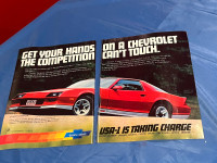 1983 Chevrolet Camaro Z28 Original 2 Page Ad