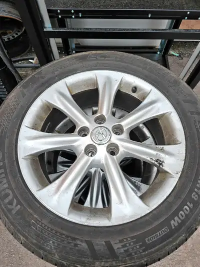 Selling a complete set of 4 genuine Lexus 19” alloy wheels, each mounted with Kumho Ecsta PA51 perfo...