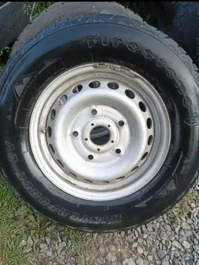 85% tread, Firestone winter force, CV, 235/65R16C 125 each