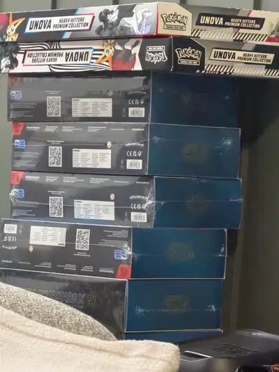 Pokemon Unova Heavy Hitters Premium Collection $ 110 Pokemon Phantasmal Flames UPC $200