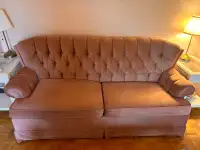 Sleeping Sofa and Wing Chair Set