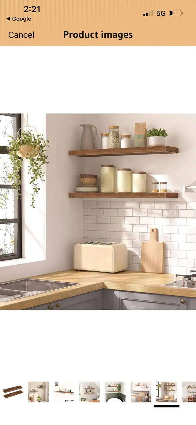 New Floating Wall Shelves (Set of 2) in Home Décor & Accents in Mississauga / Peel Region - Image 7