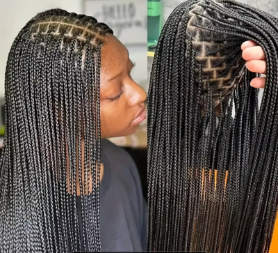 4 hours professional luxury braids, cornrows and weave sew in, View more