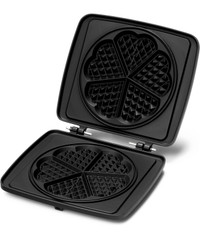 Croquade Individual Waffle Plate for Sandwiches/Panini's, Black