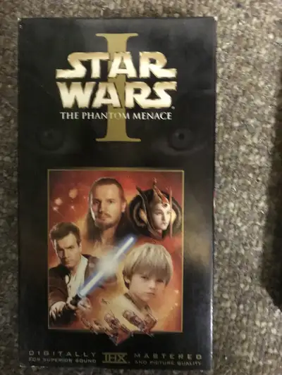 "Star Wars: Episode I - The Phantom Menace" Vintage VHS Cassette Tape in Excellent Condition. Buyer...