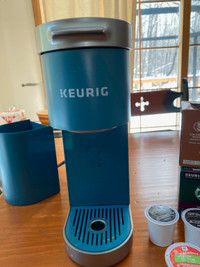 Keurig K-Mini Plus and assortment of K-Cups