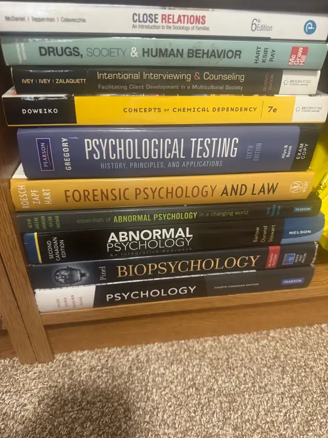 Psych textbooks all for only $200