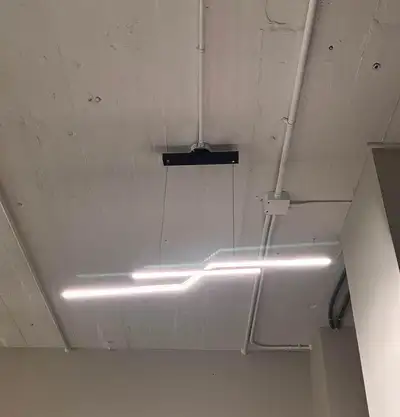 Modern Black Linear LED Chandelier, View more