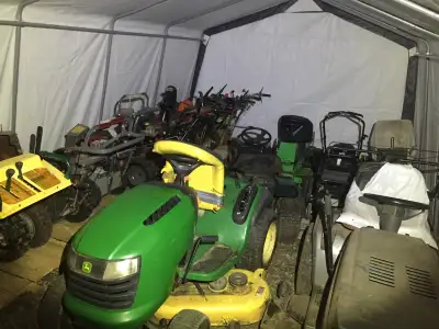 Ride on mower, snow blower, trimmer, lawn mower - many available, View more