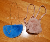Ralph Lauren Sweater and Zara Fluffy Chain Purse Backpack Bag