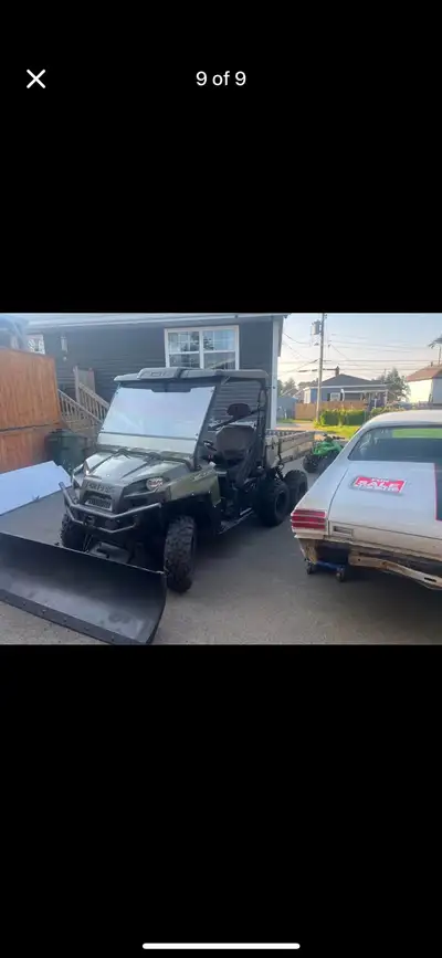 For sale is a Polaris 6x6, ready for any job with only 68 miles on it, perfect for getting into the...