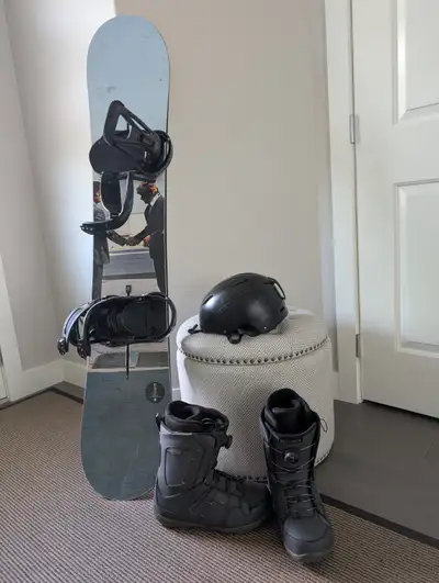 Snow Board, bindings, Boots and Helmet, View more
