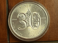 30th Anniversary 1 oz Silver Maple Leaf Coin