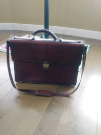 Burgundy Leather Briefcase