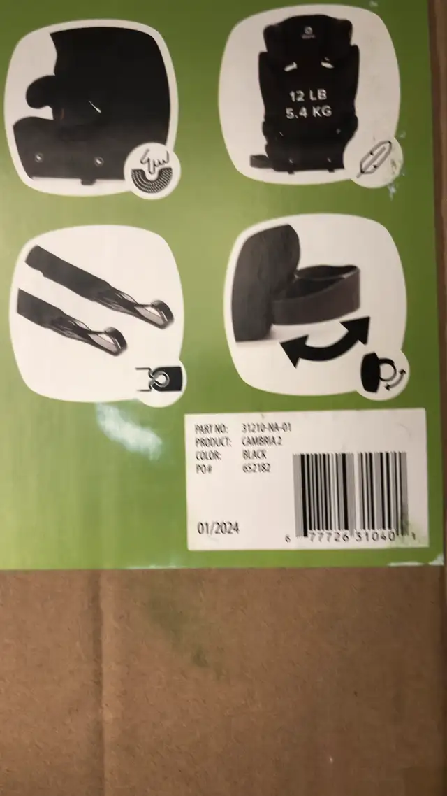 Diono Cambria 2 High Back Booster Seat in Strollers, Carriers & Car Seats in City of Toronto - Image 4