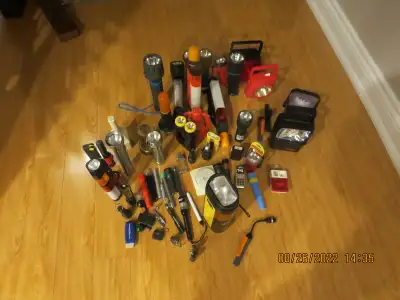COLLECTION OF 58 DFERENT FLASH LIGHTS, View more