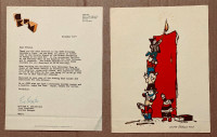 FM 99.9 Children's Fund Letter & Artwork-Signed-Original