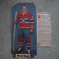 Montreal Canadiens Marcel Bonin 1960s Newspaper Photo