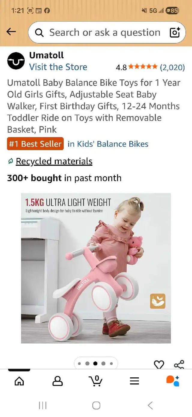 Toddlers Balance Bike in Kids in London - Image 8