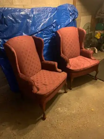 Pair of Wingback Chairs, View more