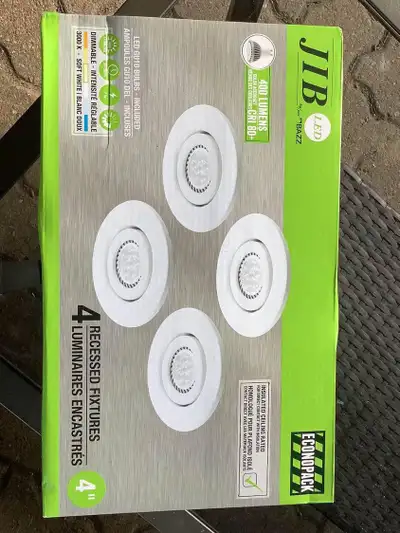 Luminaire encastré à intensité réglable, DEL PAR20, 4/pqt, View more