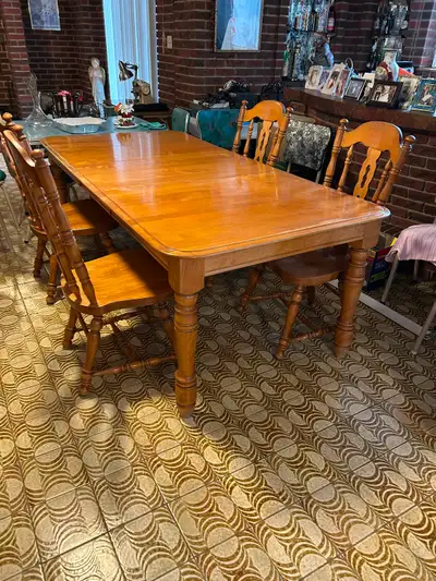 Spacious kitchen table… With four chairs, View more
