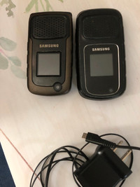 2 Samsung flip phones.SM-B780W, and a SGH-A847D.