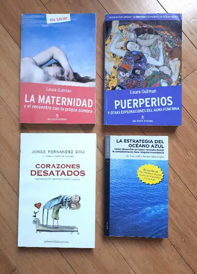 4 livres en espagnol: 4$ ch. 4 books in Spanish: 4$ each. - La maternidad y el encuentro con la prop...