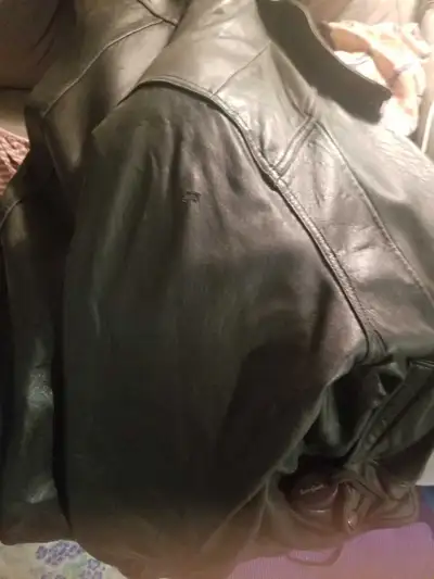 Leather jacket large