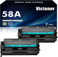 58A CF258A Toner Cartridge Black 2 Pack, BNIB