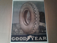 ANTIQUE 1920's  GOODYEAR POSTER SEE LISTING