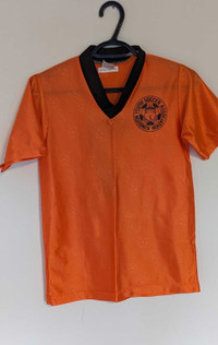 Orange Soccer Jersey (#7) - Youth Size Large 