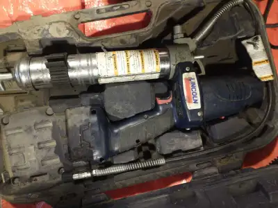 Lincoln grease done with 12 volt new battery and charger old sty, View more